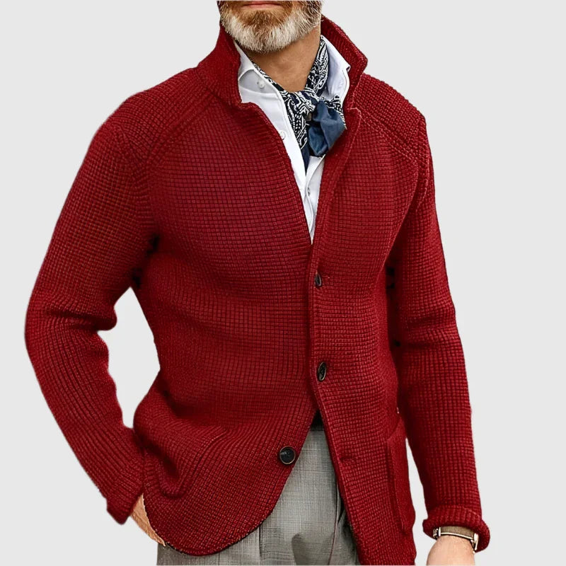 Renato - Vlnený Kardigán s Pánskou Eleganciou