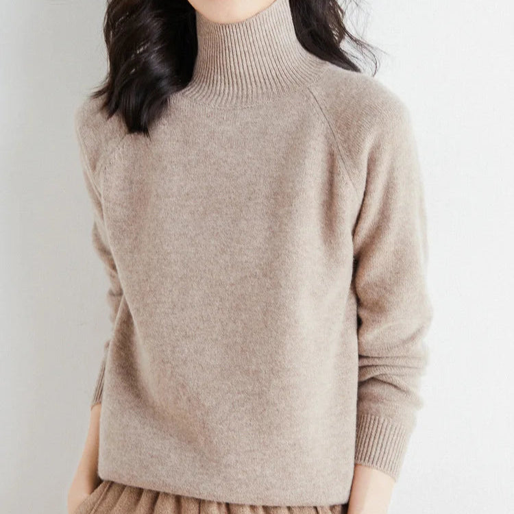 Kenza - Pull Chaud Col Montant Cachemire