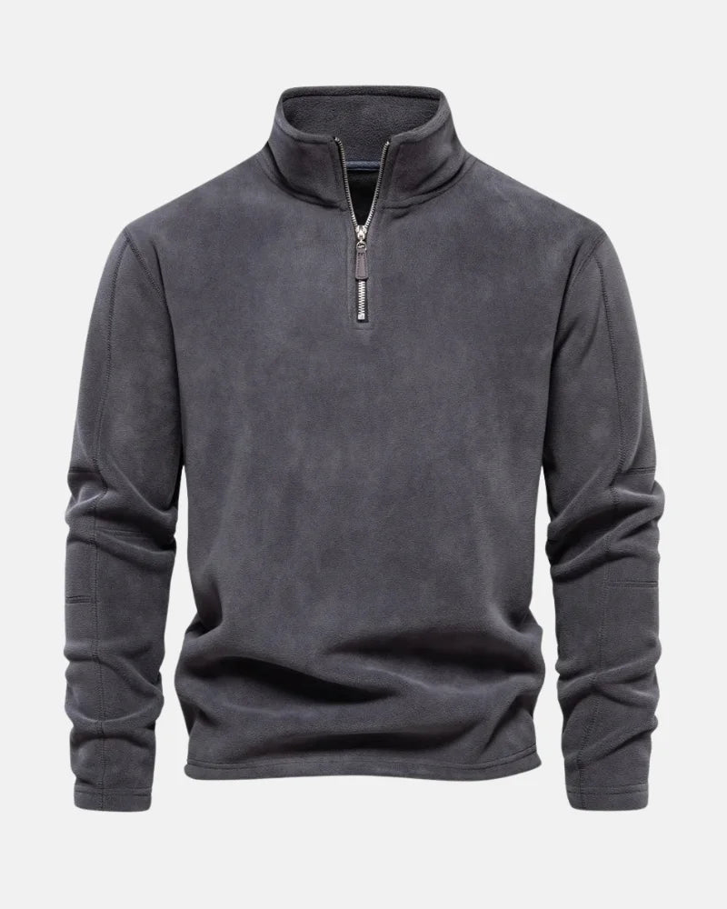 Marcus - Na Mieru Šitý Fleece s Polovičným Zipsom