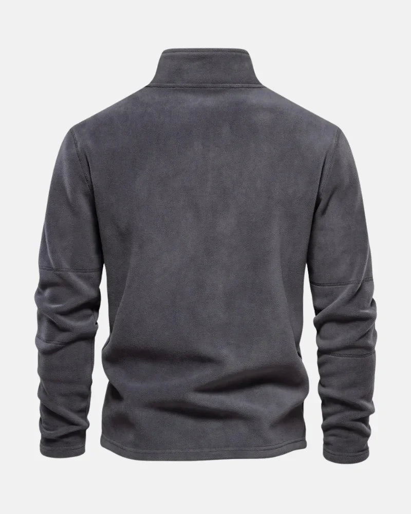 Marcus - Na Mieru Šitý Fleece s Polovičným Zipsom