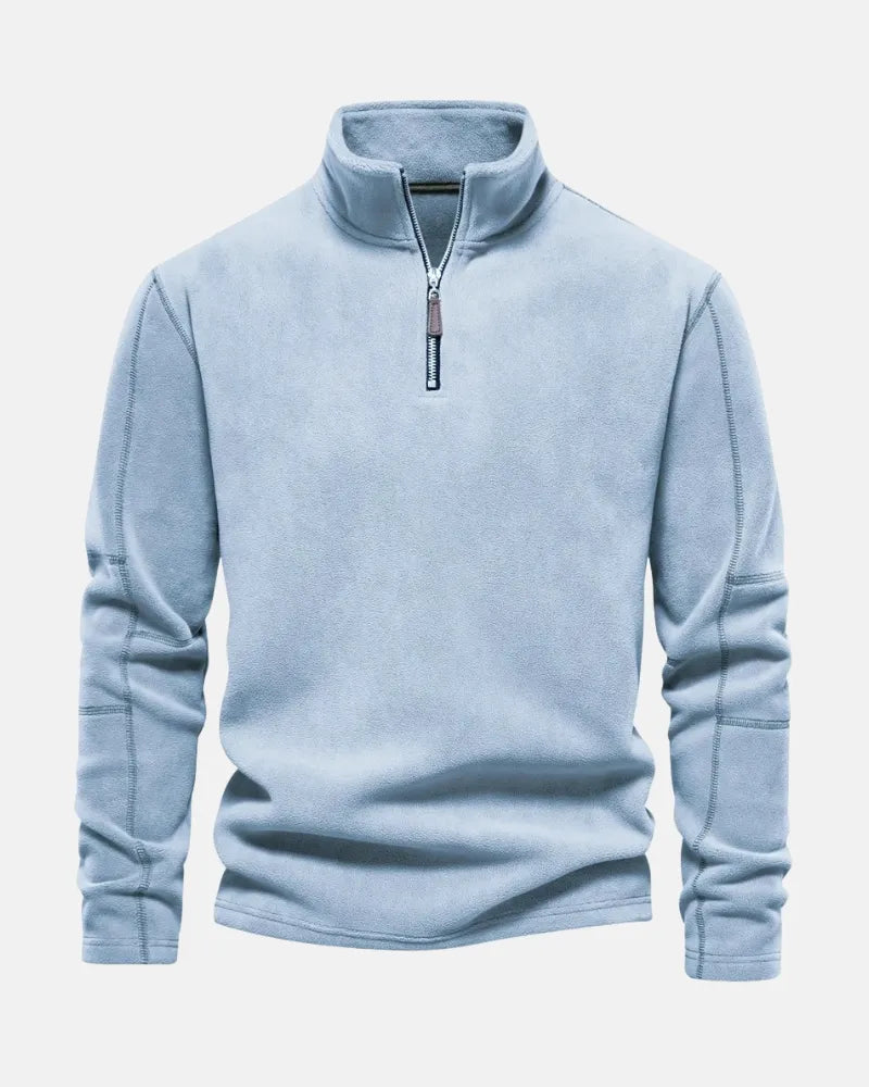 Marcus - Na Mieru Šitý Fleece s Polovičným Zipsom