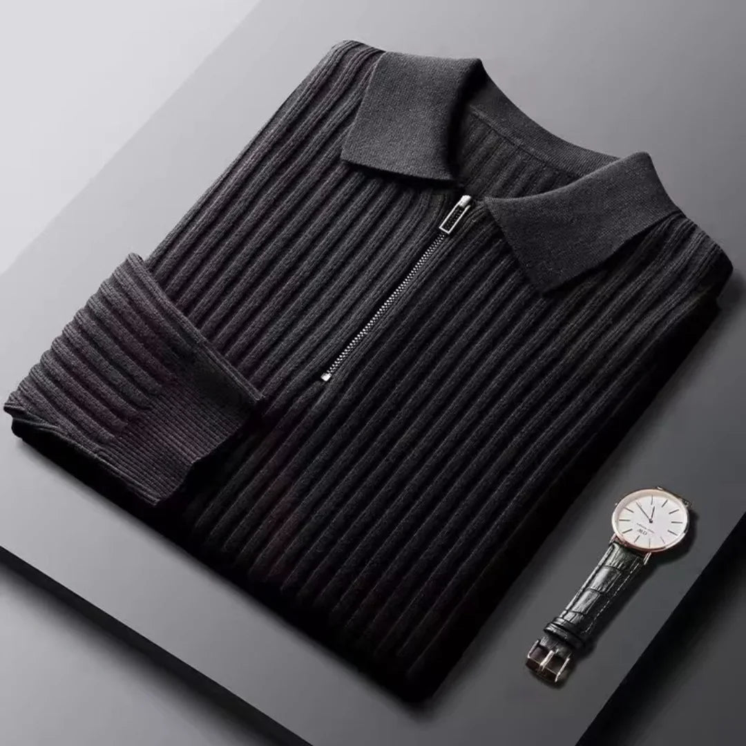 Noah - Pull Demi Zippé Coton Supérieur